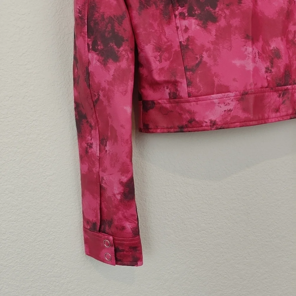 I.AM.GIA $365 womens Reika Jacket Pink Faux Leather Zip Front Size XS Women's - Picture 16 of 16
